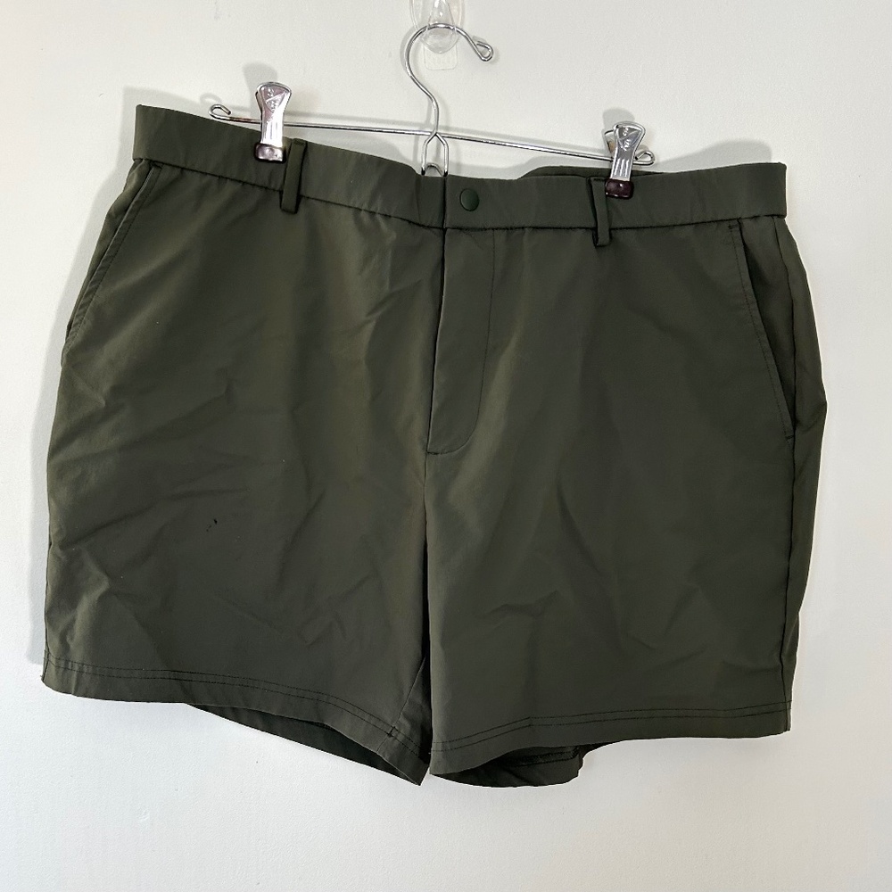 Bearbottom Men’s Shorts XXL – 5.5” Inseam – Olive Green – Performance Stretch